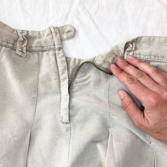 H&M Linen Blend Pleated Skirt - Picture 10 of 12